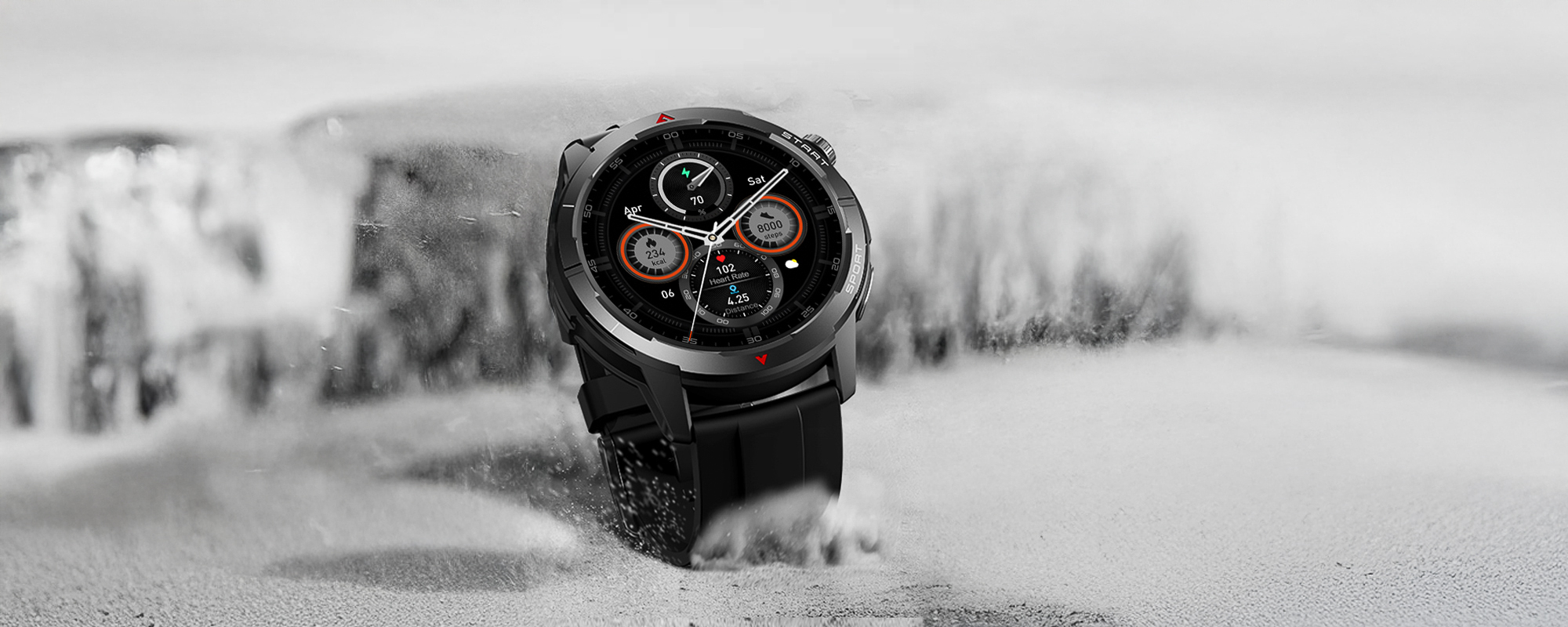 Smartwatch Zeblaze Stratos 3 Ultra - czarny